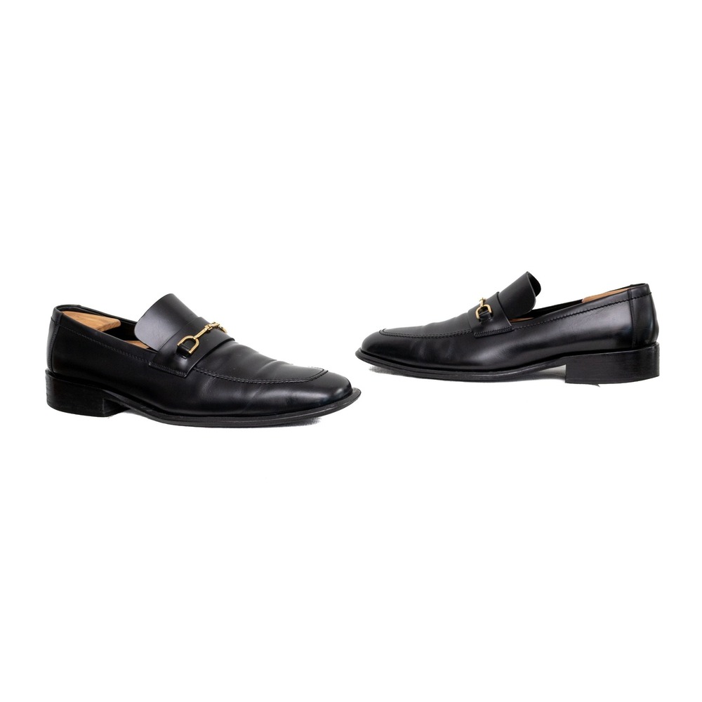 Gucci Tom Ford Era Horsebit Loafers Black Leather Dress Shoes 12.5D Italy Men's